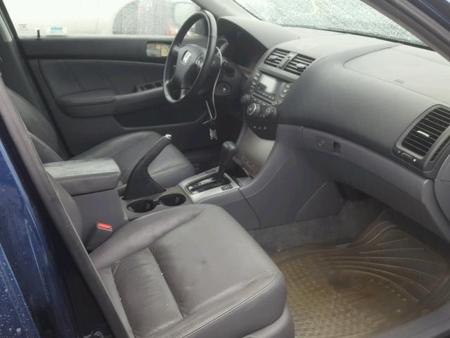 1HGCM66594A080651 - 2004 HONDA ACCORD EX BLUE photo 5