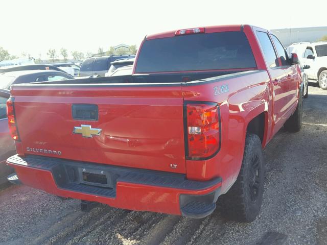 3GCUKREC5GG302148 - 2016 CHEVROLET SILVERADO RED photo 4