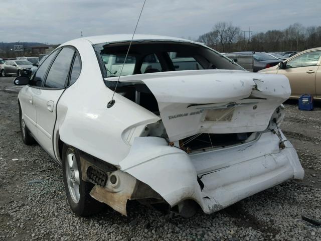 1FAFP55U72A140399 - 2002 FORD TAURUS SES WHITE photo 3