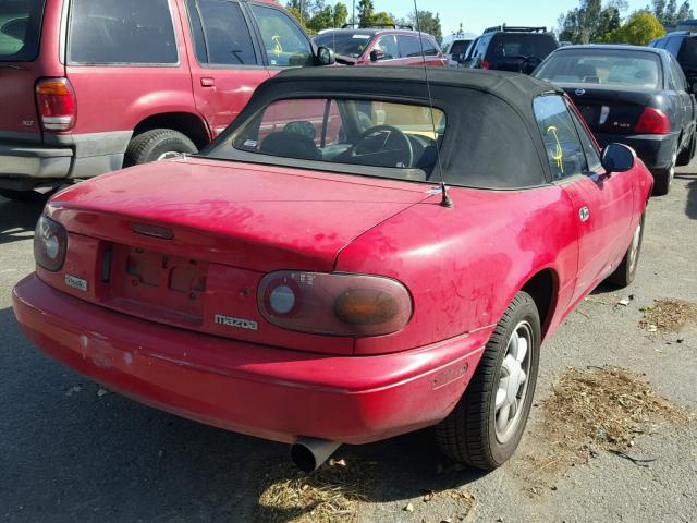 JM1NA3517N0329596 - 1992 MAZDA MX-5 MIATA RED photo 4