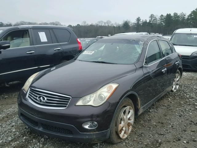 JN1AJ0HP1AM701419 - 2010 INFINITI EX35 BASE BURGUNDY photo 2