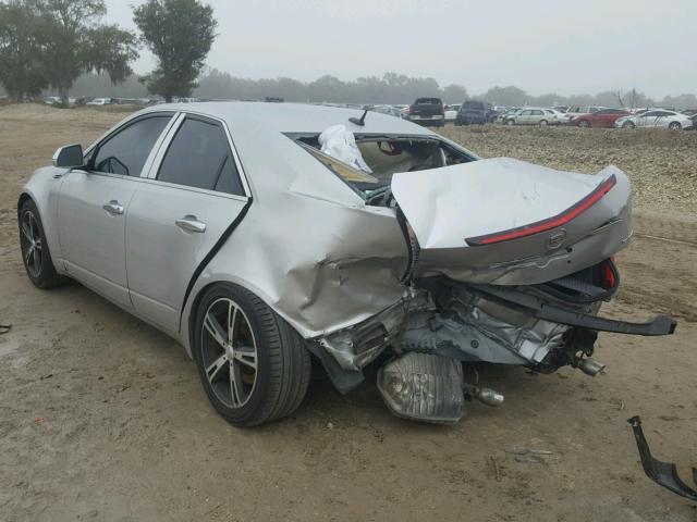 1G6DM577880107687 - 2008 CADILLAC CTS SILVER photo 3