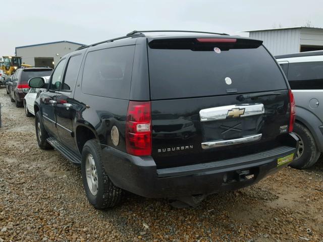 3GNFC16048G222618 - 2008 CHEVROLET SUBURBAN C BLACK photo 3