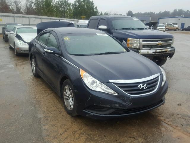 5NPEB4AC5EH831567 - 2014 HYUNDAI SONATA GLS BLUE photo 1