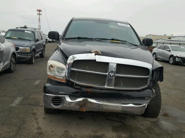 1D7HA18246S572591 - 2006 DODGE RAM 1500 S BLACK photo 9