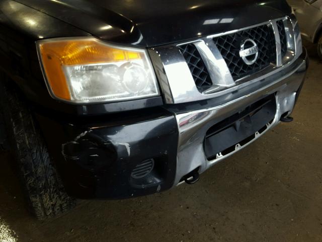 1N6BA07D78N313153 - 2008 NISSAN TITAN XE BLACK photo 9