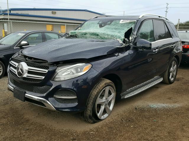 4JGDA5JB9GA668925 - 2016 MERCEDES-BENZ GLE 350 BLUE photo 2