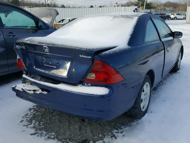 1HGEM22523L075088 - 2003 HONDA CIVIC LX BLUE photo 4