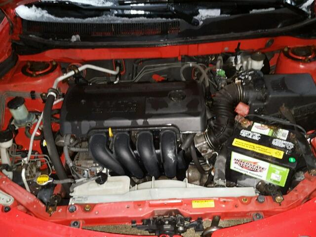 5Y2SL63845Z443727 - 2005 PONTIAC VIBE RED photo 7