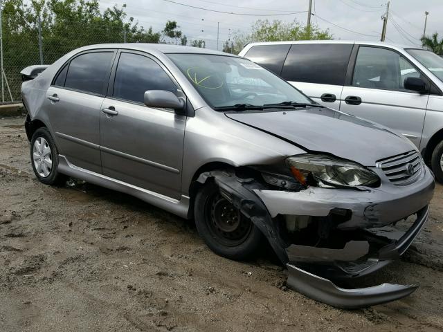 1NXBR32EX4Z263499 - 2004 TOYOTA COROLLA CE GRAY photo 1