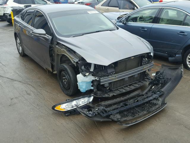 3FA6P0HD7ER224523 - 2014 FORD FUSION SE GRAY photo 1