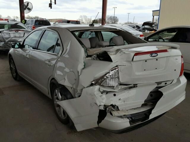 3FAHP0HA6CR149535 - 2012 FORD FUSION SE WHITE photo 3