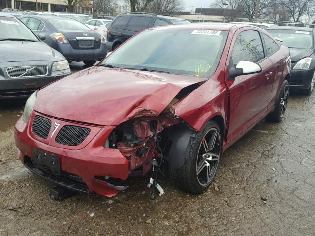 1G2AN18B087165880 - 2008 PONTIAC G5 GT MAROON photo 2