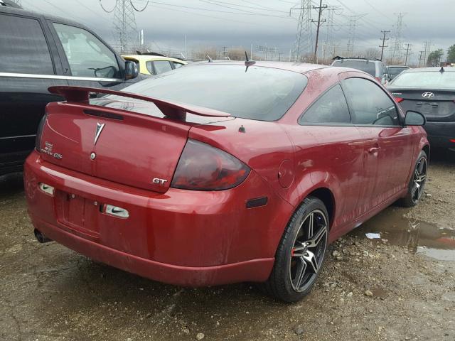 1G2AN18B087165880 - 2008 PONTIAC G5 GT MAROON photo 4