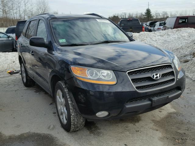 5NMSH73E58H188589 - 2008 HYUNDAI SANTA FE S BLACK photo 1