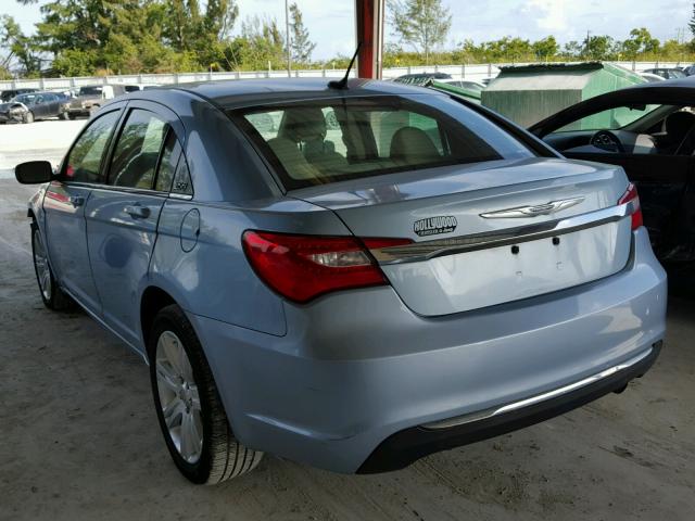 1C3CCBBB5CN160482 - 2012 CHRYSLER 200 TOURIN BLUE photo 3