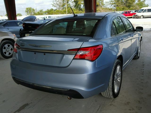 1C3CCBBB5CN160482 - 2012 CHRYSLER 200 TOURIN BLUE photo 4