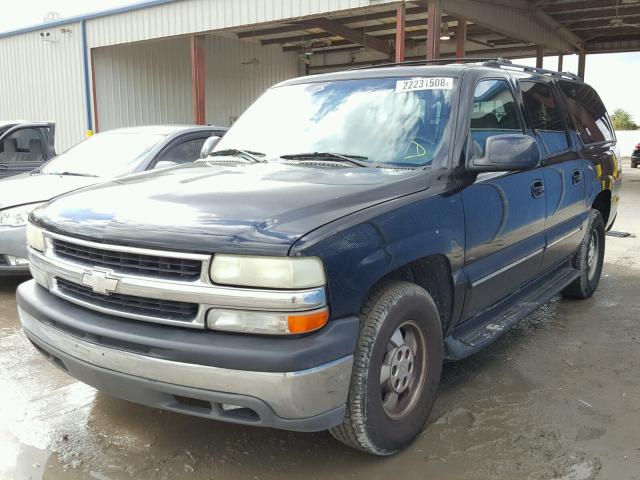 3GNEC16T41G222436 - 2001 CHEVROLET SUBURBAN C BLACK photo 2