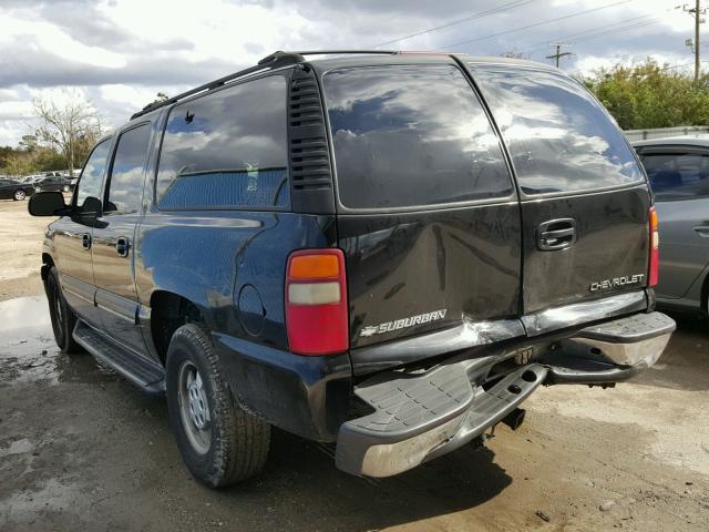 3GNEC16T41G222436 - 2001 CHEVROLET SUBURBAN C BLACK photo 3