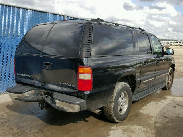 3GNEC16T41G222436 - 2001 CHEVROLET SUBURBAN C BLACK photo 4