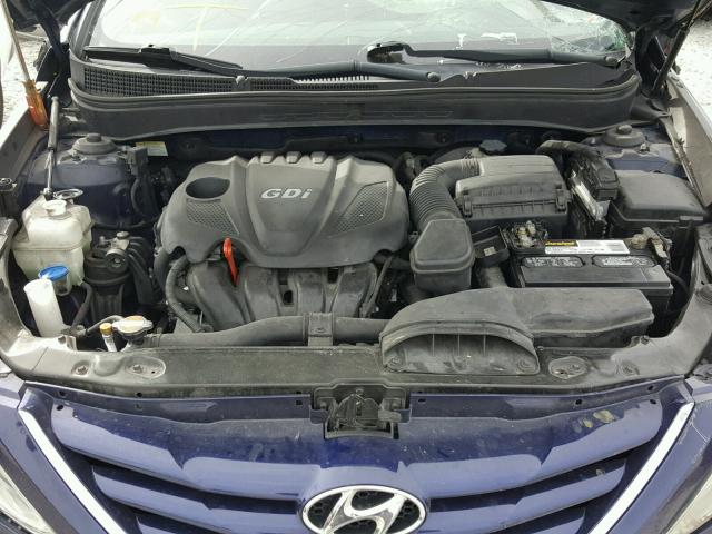 5NPEB4AC0BH250814 - 2011 HYUNDAI SONATA GLS BLUE photo 7