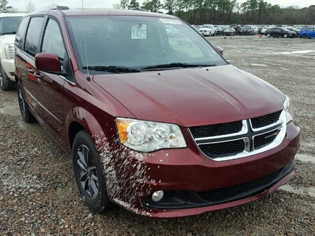 2C4RDGCG8HR546821 - 2017 DODGE GRAND CARA MAROON photo 1