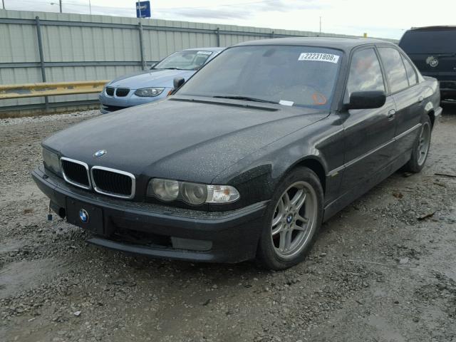 WBAGG83441DN81209 - 2001 BMW 740 I AUTO BLACK photo 2