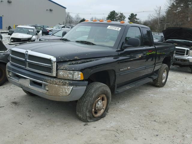 3B7KF23W02M215395 - 2002 DODGE RAM 2500 BLACK photo 2