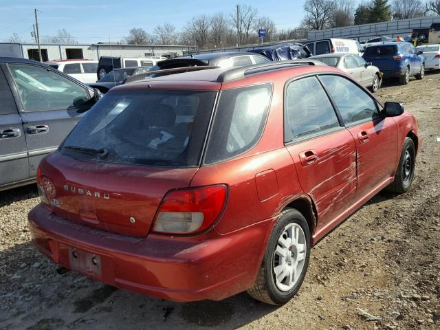 JF1GG65572H828414 - 2002 SUBARU IMPREZA TS BURGUNDY photo 4