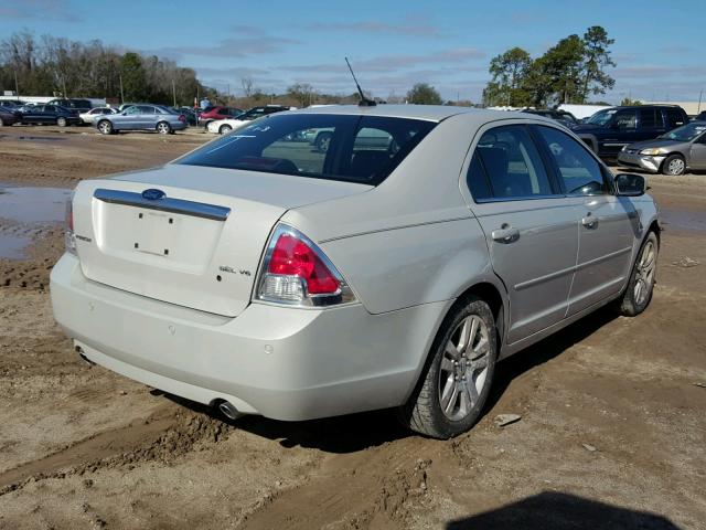 3FAHP08108R196762 - 2008 FORD FUSION SEL SILVER photo 4