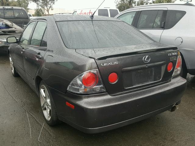 JTHBD192540083310 - 2004 LEXUS IS 300 CHARCOAL photo 3