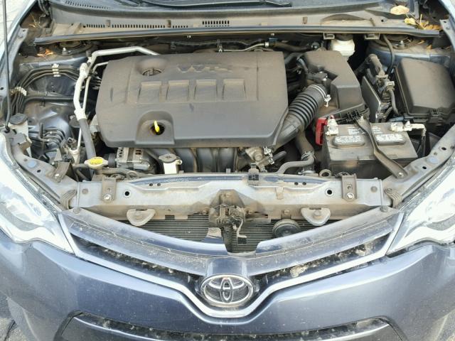 2T1BURHE7FC307777 - 2015 TOYOTA COROLLA L TEAL photo 7