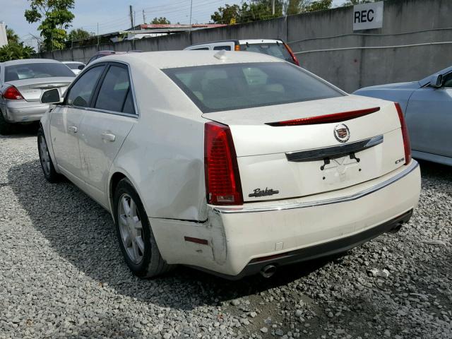 1G6DF577390158364 - 2009 CADILLAC CTS WHITE photo 3