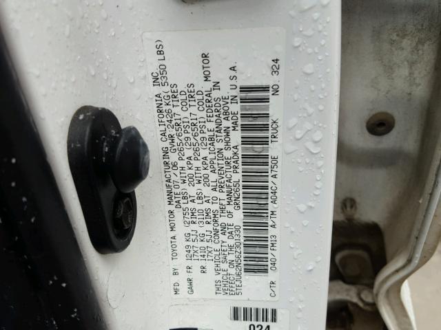 5TEJU62N56Z301330 - 2006 TOYOTA TACOMA DOU WHITE photo 10