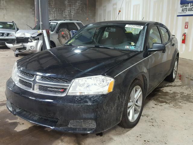 1C3CDZAG5DN508964 - 2013 DODGE AVENGER SE BLACK photo 2