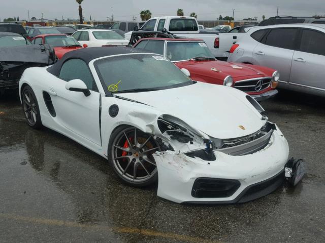 WP0CB2A82FS140409 - 2015 PORSCHE BOXSTER S WHITE photo 1