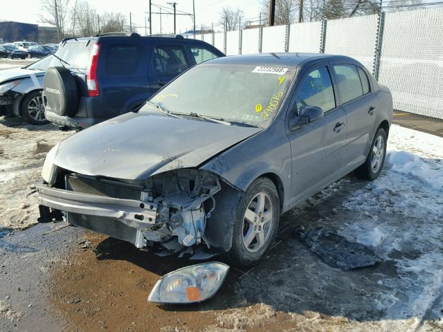 1G1AT58H097290076 - 2009 CHEVROLET COBALT LT BLACK photo 2