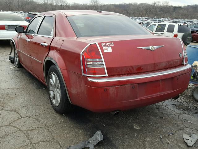 2C3KA63H57H684452 - 2007 CHRYSLER 300C RED photo 3