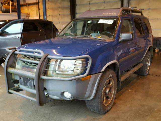 5N1ED28Y94C603562 - 2004 NISSAN XTERRA XE BLUE photo 2