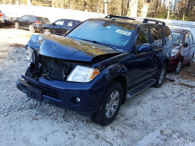 5N1AR18B09C613457 - 2009 NISSAN PATHFINDER BLUE photo 2