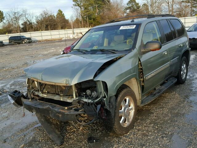 1GKDT13S942205259 - 2004 GMC ENVOY GREEN photo 2