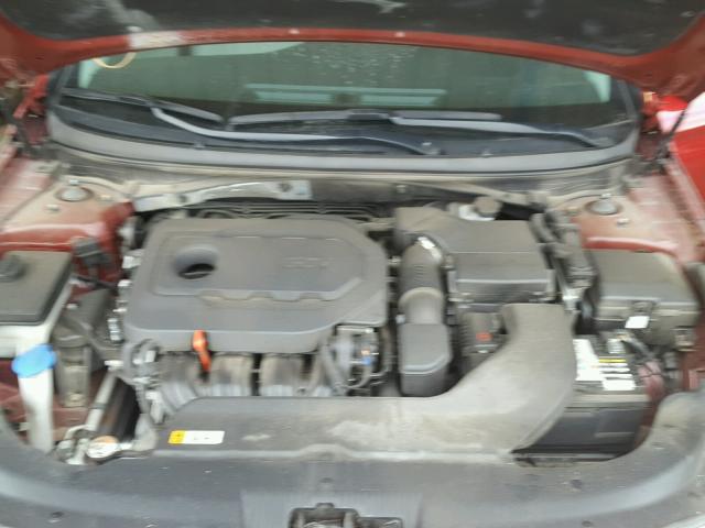 5NPE24AF9GH345339 - 2016 HYUNDAI SONATA SE RED photo 7