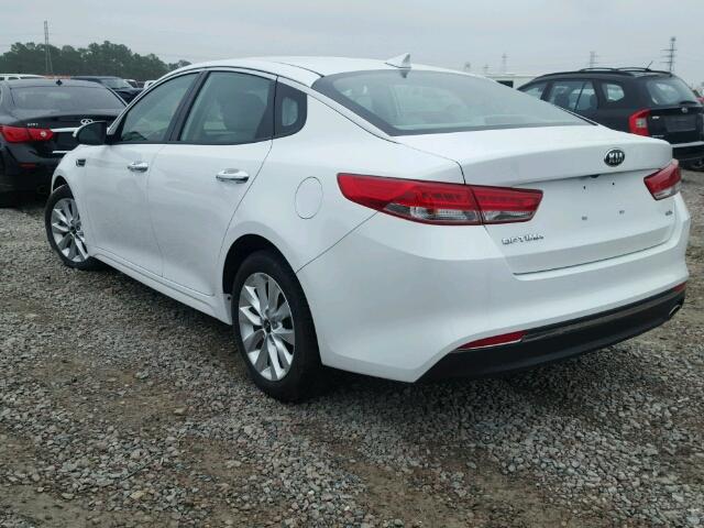 5XXGU4L31GG007869 - 2016 KIA OPTIMA EX WHITE photo 3