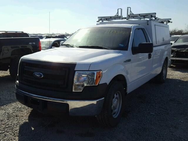 1FTMF1CM7EKG22868 - 2014 FORD F150 WHITE photo 2