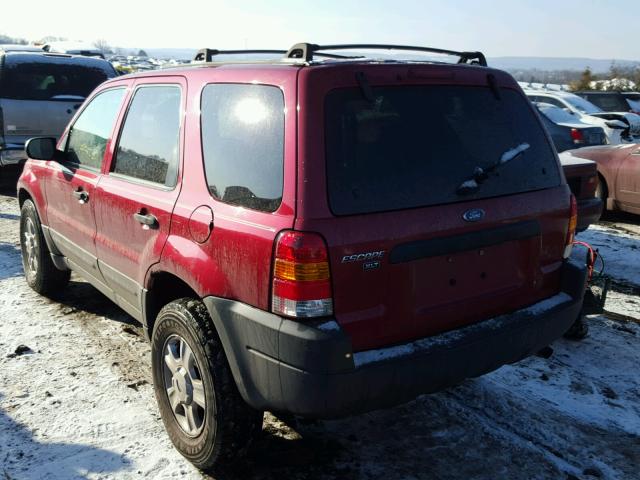 1FMCU03153KC66530 - 2003 FORD ESCAPE XLT RED photo 3