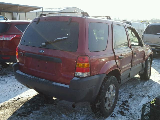 1FMCU03153KC66530 - 2003 FORD ESCAPE XLT RED photo 4