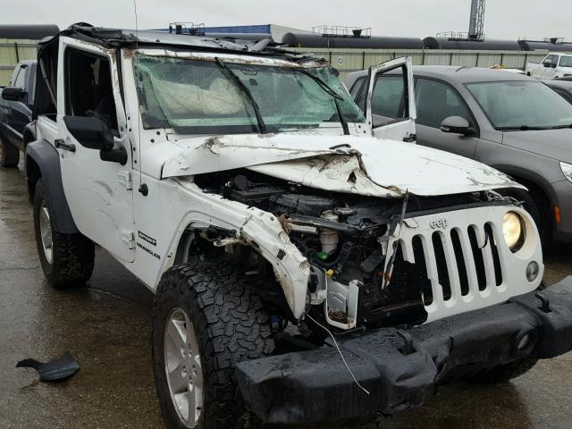 1C4AJWAG5EL109978 - 2014 JEEP WRANGLER S WHITE photo 1