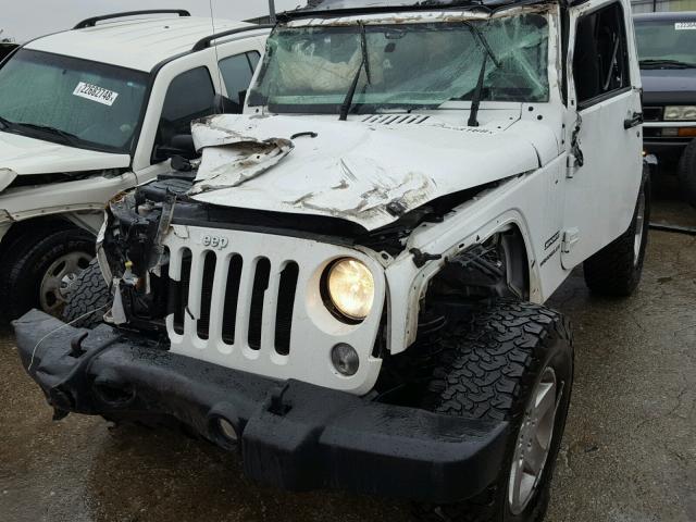 1C4AJWAG5EL109978 - 2014 JEEP WRANGLER S WHITE photo 2