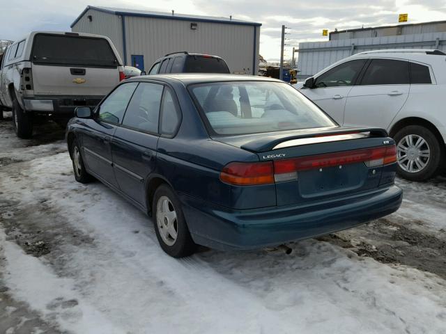 4S3BD6351T7200551 - 1996 SUBARU LEGACY L GREEN photo 3