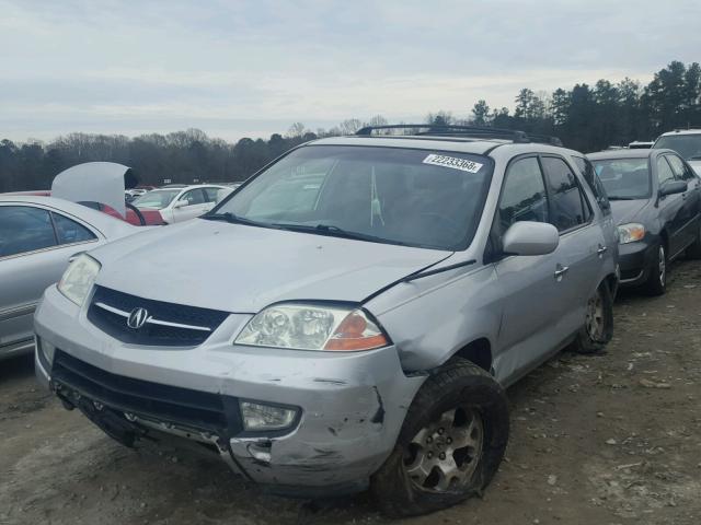 2HNYD18691H531291 - 2001 ACURA MDX TOURIN SILVER photo 2